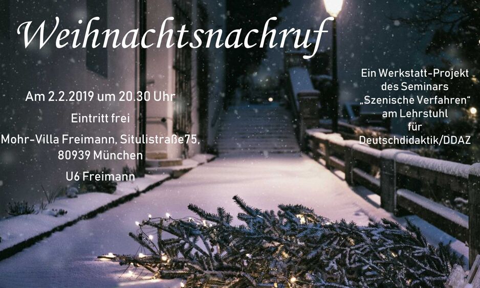 Veranstaltung: Weihnachts&shy;nachruf