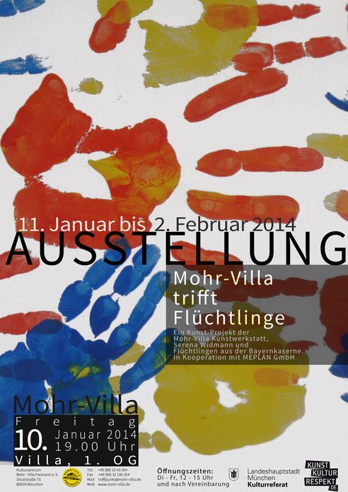 Plakat zur Veranstaltung: Mohr-Villa trifft Flüchtlinge