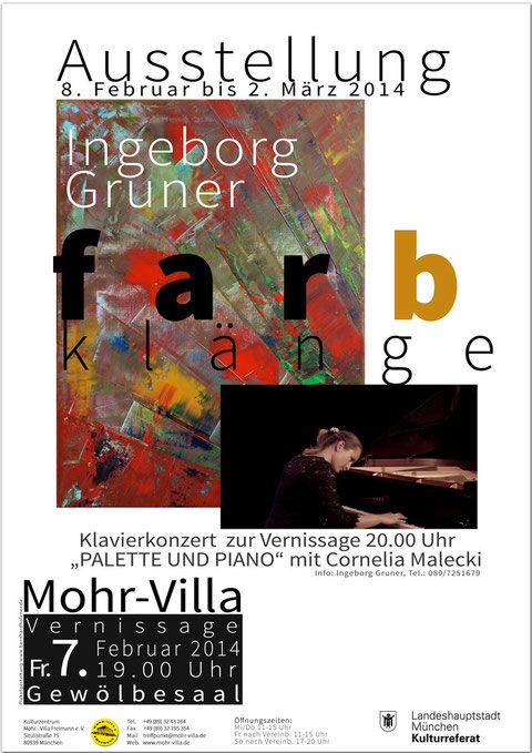 Plakat zur Veranstaltung: Farbklänge