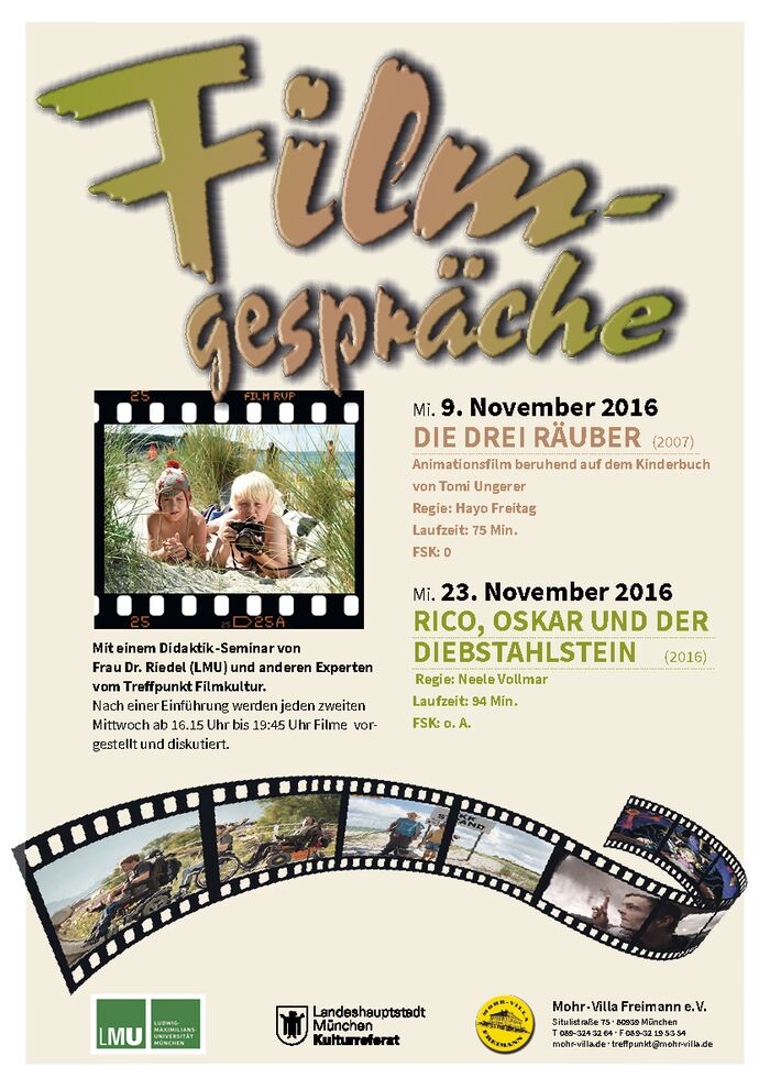 Plakat zur Veranstaltung: Die drei Räuber