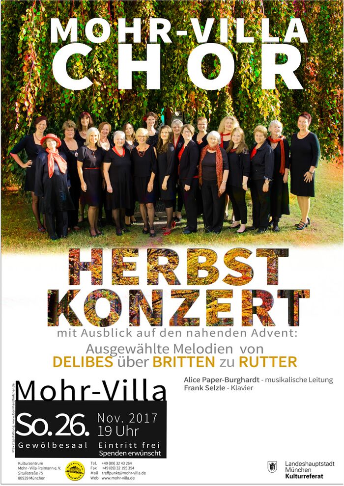 Plakat zur Veranstaltung: Herbstkonzert