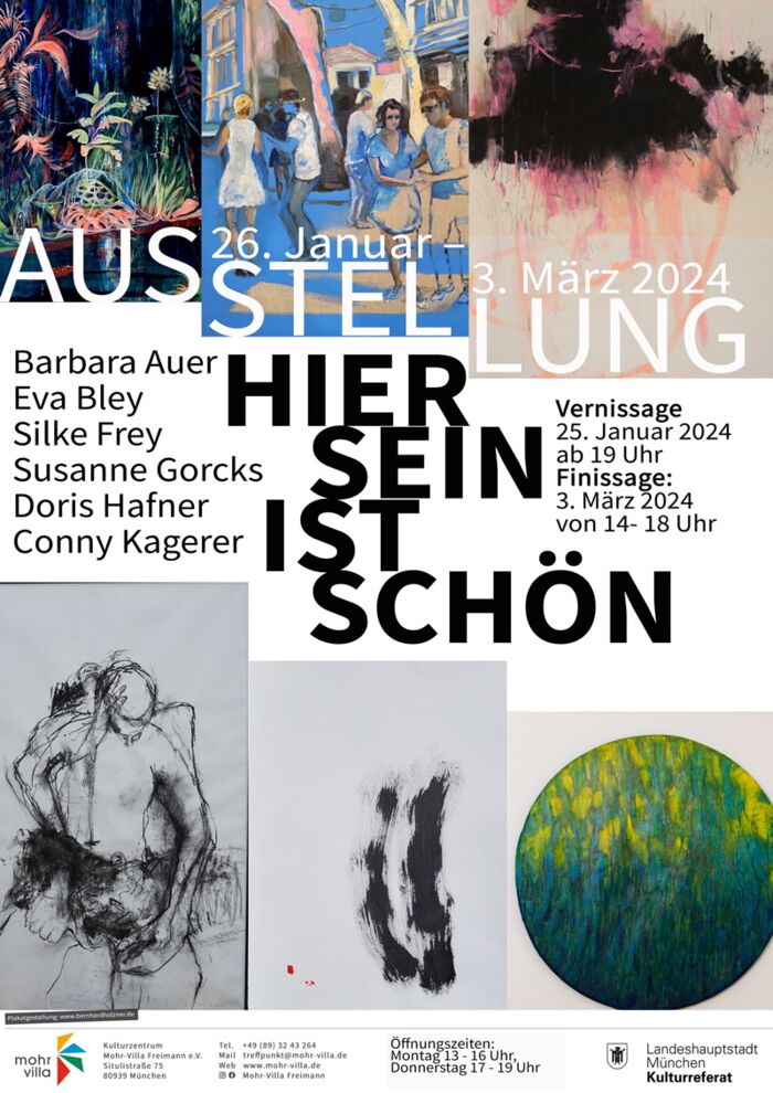 Plakat zur Veranstaltung: Hier Sein ist schön